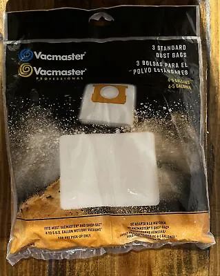 Vacmaster Professional 3 Standard Dust Bags 4-5 Gallons (NEW) • $11.50