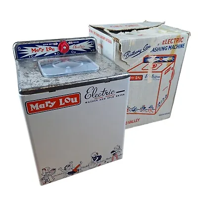 Chad Valley Mary Lou Washing Machine And Spin Dryer Battery Operated Vintage Toy • $49.80