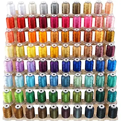 £71.78 • Buy Brothread 80 Spools Janome Colours Polyester Machine Embroidery Thread Kit 500M