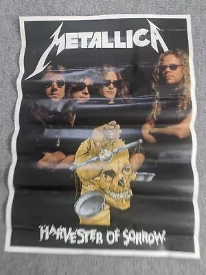 Original 1988 METALLICA HARVESTER OF SORROW Poster 24  X 32   • £30