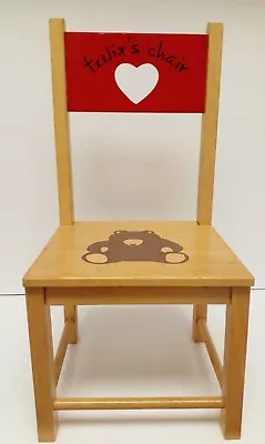 Vtg Feelix's Chair A.M.C.1986 Toy Baby Doll High Back Chair Solid Wood FILENE'S  • $49.95