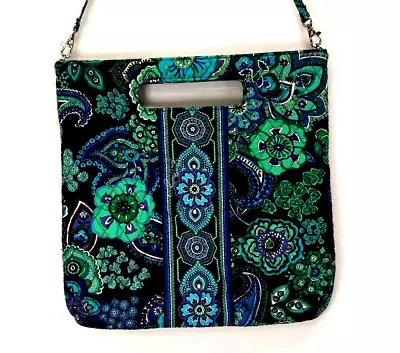 Vera Bradley Handbag 2009 Holiday Tote Blue Rhapsody Retired Square • $20.66