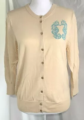 J Crew The Clare Cardigan Women's Cardigan M Seahorses • $20