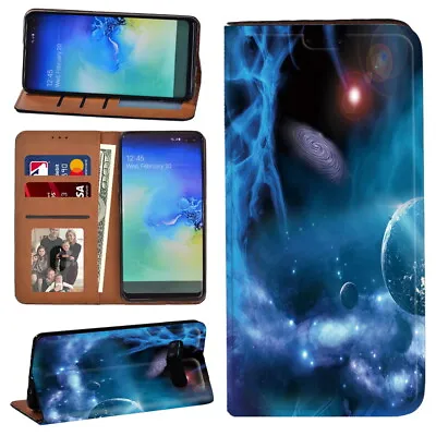 £4.99 • Buy Printed Leather Flip Wallet Stand Cover Case For Samsung Galaxy S10 Plus Phone