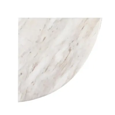 Daybreak White 7.625 In. X 7.625 In. Polished Marble Wall Mount Corner Shelf Til • $30.15