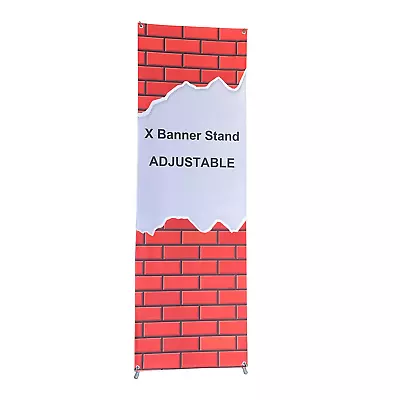 X Banner Stand Adjustable Fit Banner Size From 23 X63  To 32 X78  With TravelBag • $27.99