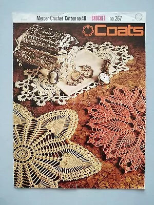 DOILIES To Crochet - Mercer-Crochet Design - J&P COATS Crochet Pattern 267 • £3.10