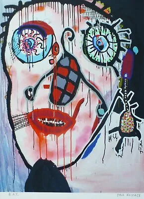 Paul Kostabi  Leggo My Ego  2013 Hand Signed Us Artist Graffiti Urban Art • $189