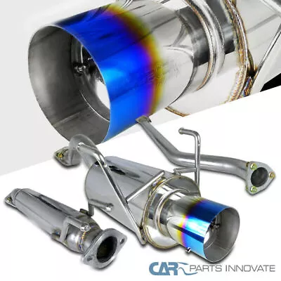 Fits 2002-2005 Civic SI Hatch EP3 Catback Exhaust Titanium Type Burn Tip R Spec • $143.95