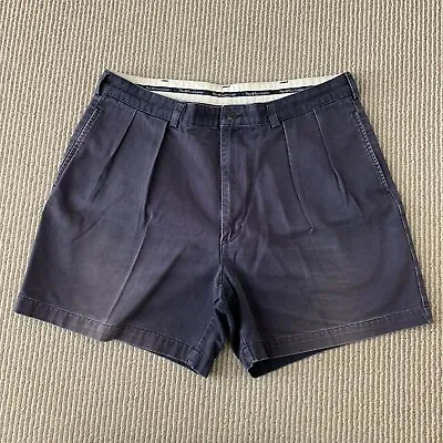 $24.88 • Buy Vintage Polo Ralph Lauren Andrew Short Men’s Faded Blue Chino Shorts Size 36