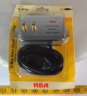 RCA 2-Way Video Signal Amplifier 10 DB Gain Model VH100N NOS • $10.50