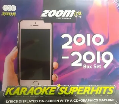 £7.95 • Buy Zoom Karaoke Superhits - Triple CD+G , 2010-2019 Box Set (3 Discs)