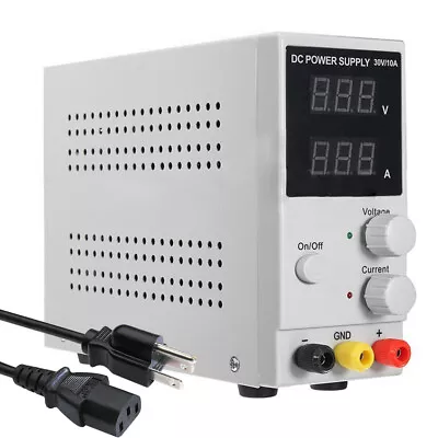 Power Supply DC 30V 10A Adjustable Digital Lab Bench Power Source Stabilized TOP • $43.70