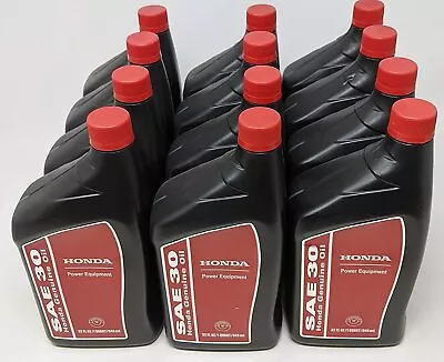 4-Stroke Honda Power Equipment Engine Motor Oil - SAE30 - 12 Quarts Case • $74