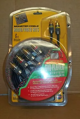 Original Monster Cable Audio Video Cables 6ft. 24K Gold Connectors NEW • $14.95