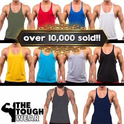 Gym Singlets - Bodybuilding Tank Top Gym Stringer Y-Back Muscle Racerback • $10.19