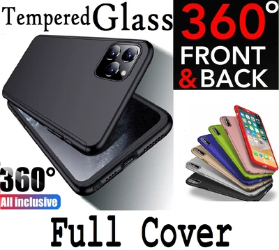 £1.99 • Buy 360 Full Body Case For IPhone 13 12 11 Pro Max Mini XR XS Max 7 8 Plus SE Phone