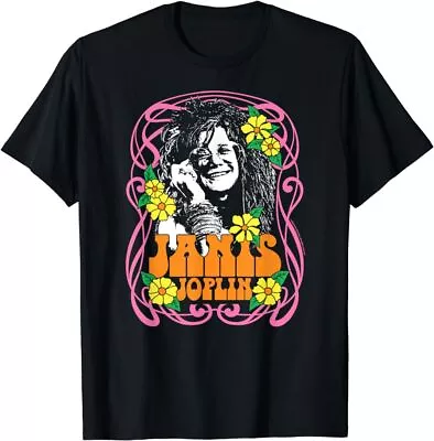 Janis Joplin - Flowers T-Shirt • $9.99