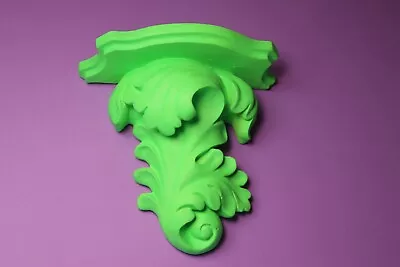 £30 • Buy Neon Green, Ornate, Wall Shelf, Wall Hanging, Kitsch, Rococo, Baroque, Corbel