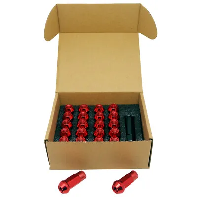 22PCS Extended Steel Open Ended Wheel Lug Nuts M12x1.5mm For Toyota Honda RED • $29.99