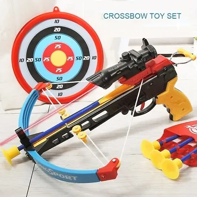  Kids Children Crossbows Bow Suction Darts Targets Shoot Set Archery Game Toy  • $37