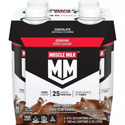 Muscle Milk Genuine Protein Shake Chocolate 11 Fl Oz Carton 4 Pk • $8.69