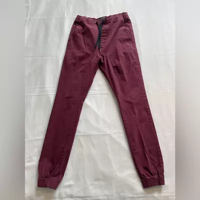 Zanerobe Men's Burgundy Jogger Pants Size 30 X 32 • $24