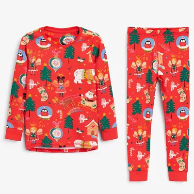 £10.75 • Buy Next Girls Kids Christmas Pyjamas Age 9-12 Months To 11-12 Years BNWT