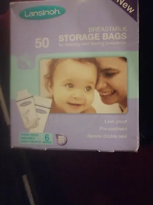 Lansinoh Breast Milk Storage Bags Breastmilk Pouches (50 Piece Pack) • £8.50