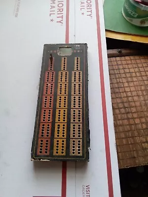 Vintage 1940s Hamilton's Wood Cribbage Board-storage For Pegs • $20