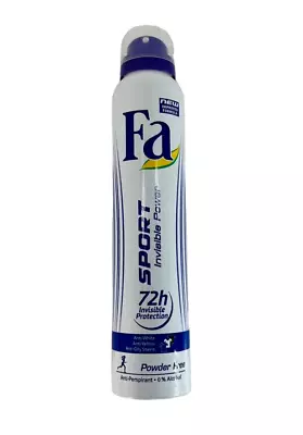 Fa Sport Invisible Power 72 Hr Invisible Protection Anti-Perspirant Deodorant • $8.99