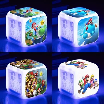 $17.99 • Buy Super Mario LED Alarm Clock Digital Kids Gift AU