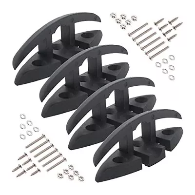 Boat Folding Cleat 4 Pack Flip Up Dock Mooring Cleat Marine Deck Rope Cleat A... • $33.29