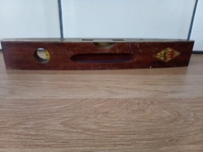 £5.99 • Buy Vintage  Wood  & Brass Spirit Level John Rabone & Sons No 1625