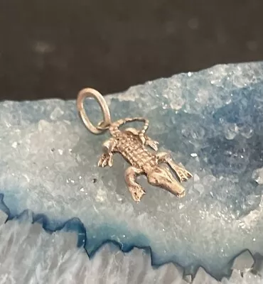 VTG 925 Sterling Silver Alligator Charm - Florida Gator Charm - Crocodile Charm • $15