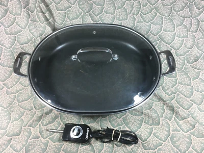 $39.99 • Buy Cuisinart CSK-150 Electric Skillet Oval Brushed Stainless Nonstick  12x15 1500 W