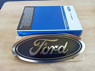 FORD RANGER Next Gen BLACK Ford Oval Badge For Tailgate Wildtrak XLT Sport XL • $130