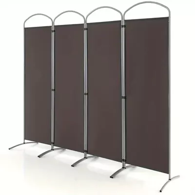 4 Panels Folding Room Divider 6ft Tall Freestanding Partition Privacy Screen US • $39.99