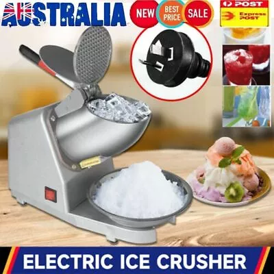 380W Electric Ice Crusher Shaver Machine Commercial Snow Cone Maker Summer • $60.99