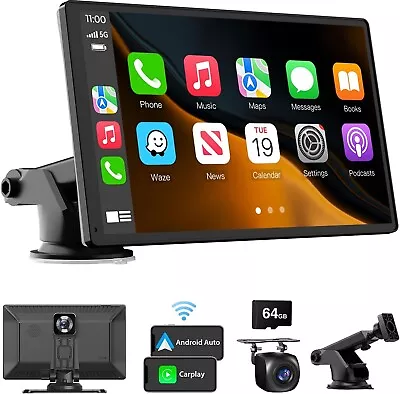 Laviay Wireless Touchscreen 9  Carplay | W/ 4K Dash Cam GPS - Apple & Android • $99.90