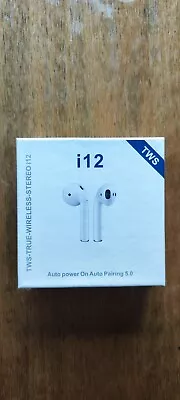 Bluetooth I12 Wireless Earphones Wireless TWS White NEW ❤️ Brand New • £8