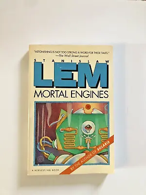 Mortal Engines ~ Stanislaw Lem ~ Trade Paperback 1st HBJ Edition 1992 • $10