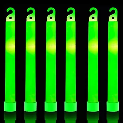 32 Ultra Bright 6 Inch Large Green Glow Sticks - Chem Lights 32 Pack MFN  • $25.87