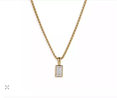 $39.38 • Buy Nadri Entwine Cubic Zirconia Baguette Pendant Necklace NWT