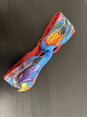 Authentic GUCCI Silk Flora Print Snake Headband Turban • $199