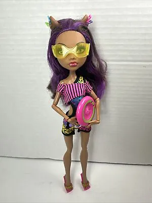 Monster High Doll Gloom Beach Clawdeen Swimsuit • $35