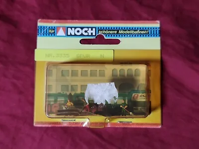 Vintage NOCH NR 3335 Spur N Scale Model Train Track Working Men People Figures • $12.99