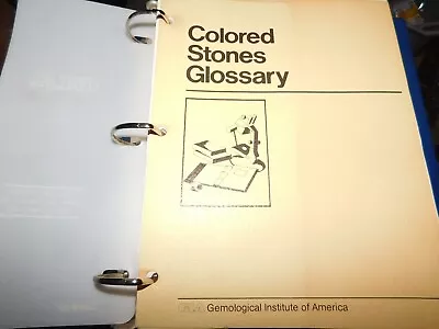 £33.07 • Buy Gemological Institute Of America / Colored Stones 1981 Assignment 1 - 21