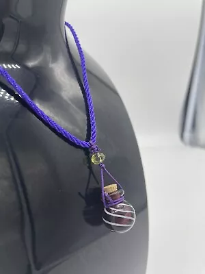 $11 • Buy Handmade -  Essential Oil Diffuser Necklace (Purple With Purple Cord)