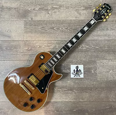 Epiphone Electric Guitar Les Paul Custom Pro KOA Top Natural 3.95kg From Japan • $664.99